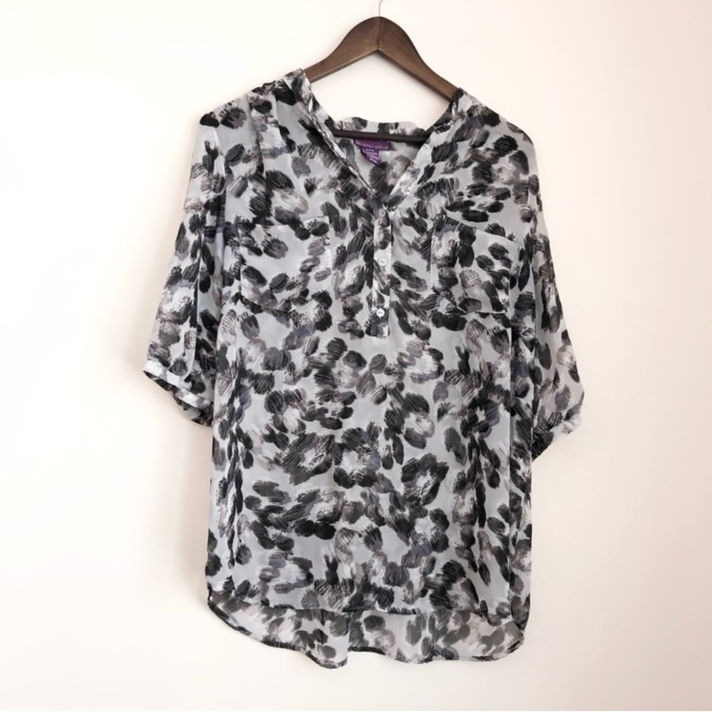 Beverly Drive Print Tunic Blouse